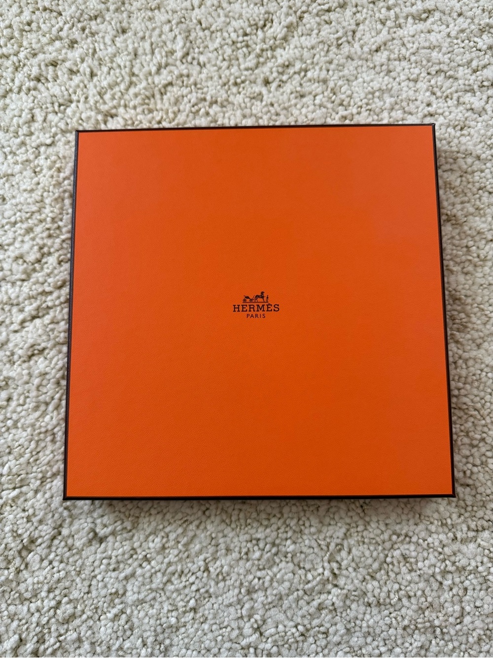 New Hermes box scarf square lid authentic EMPTY 9.5” tissue paper - Picture 4 of 4